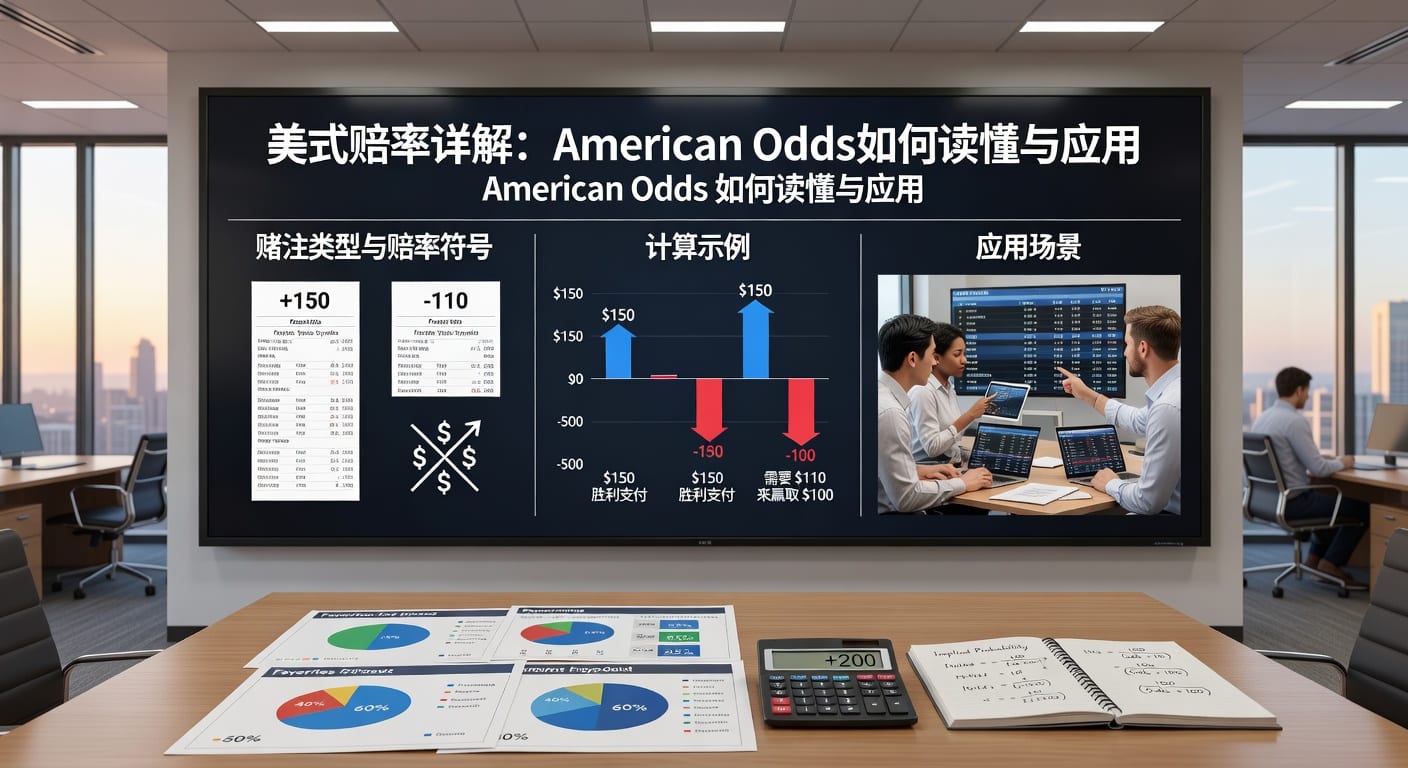 美式赔率 (American Odds) 解析：新手入门与实战技巧指南 (2026年)