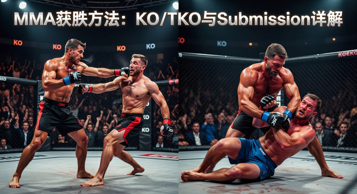 MMA方法 method of victory KO/TKO Submission：投注解读